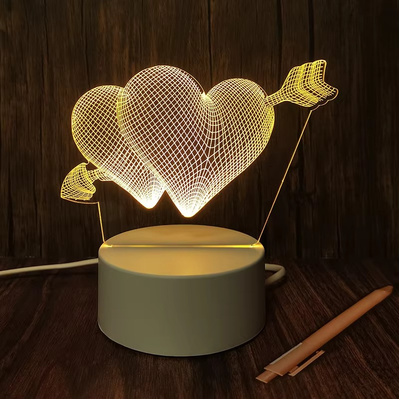 Table Lamp 3d Led Night Touch Light for Kids