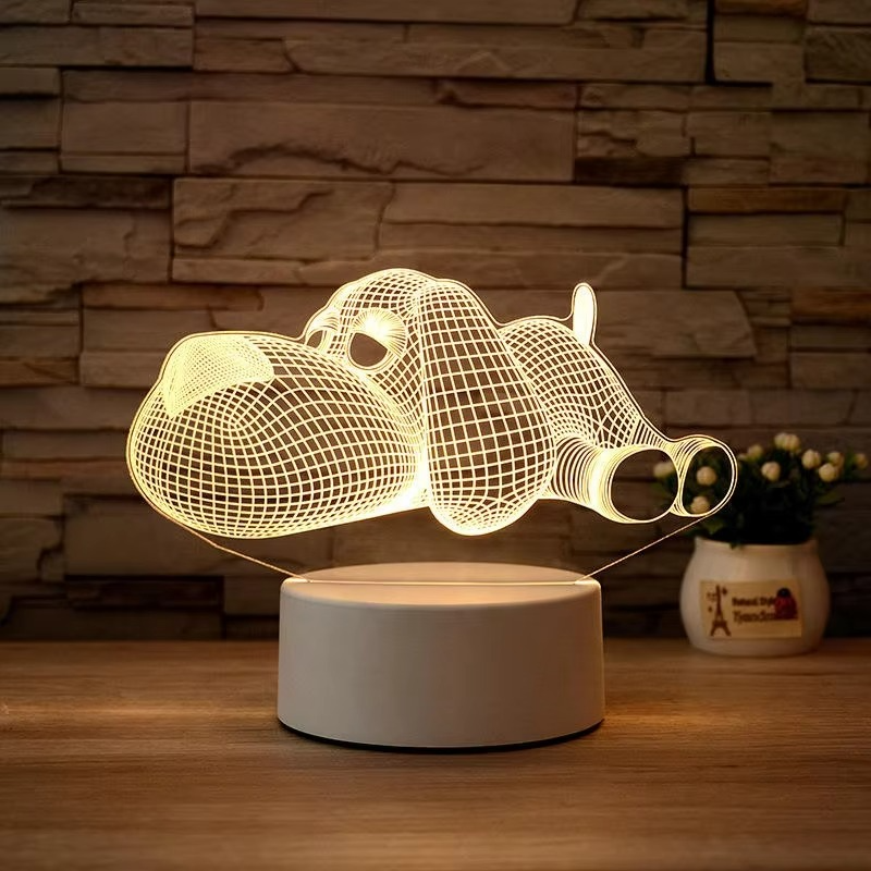Table Lamp 3d Led Night Touch Light for Kids